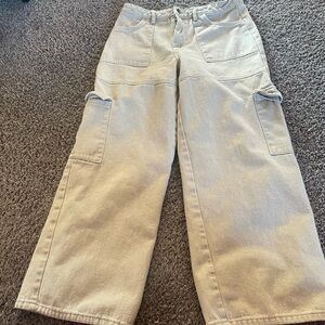 Pacsun cream cargo pants